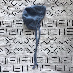 Linen double sided baby bonnet